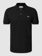 Lacoste Classic Fit Poloshirt mit Label-Detail in Black, Größe M
