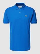 Lacoste Classic Fit Poloshirt mit Label-Detail in Royal, Größe S