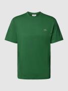 Lacoste T-Shirt mit Rundhalsausschnitt und Label-Stitching in Gruen, G...