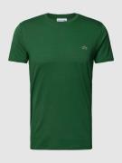 Lacoste T-Shirt in unifarbenem Design Modell 'Supima' in Gruen, Größe ...