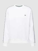Lacoste Classic Fit Sweatshirt mit Label-Stitching in Weiss, Größe L