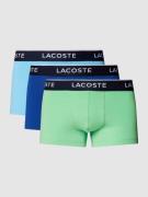 Lacoste Trunks mit Label-Print im 3er-Pack in Gruen, Größe S