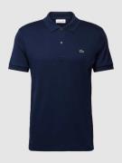 Lacoste Regular Fit Poloshirt in unifarbenem Design in Marine, Größe X...
