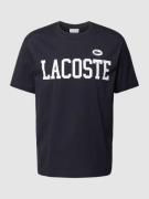 Lacoste T-Shirt mit Label-Badge Modell 'FRENCH ICONICS' in Dunkelblau,...