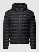 Lacoste Steppjacke mit Kapuze in Black, Größe XXL