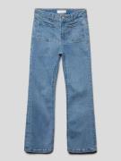 Mango Flared Jeans mit aufgesetzten Taschen in Blau, Größe 152