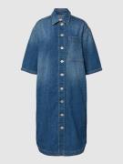 Marc O'Polo Jeanskleid mit Knopfleiste in Hellblau, Größe S