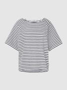 Marc O'Polo T-Shirt mit Streifenmuster in Weiss, Größe S