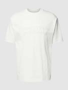 Marc O'Polo T-Shirt mit Label-Stitching in Weiss, Größe M