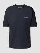 Marc O'Polo T-Shirt mit Label-Stitching in Dunkelblau, Größe S