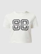 MISS SIXTY T-Shirt mit Logo-Print in Offwhite, Größe L