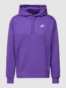 Nike Hoodie mit Label-Stitching Modell 'NSW CLUB' in Violett, Größe XS