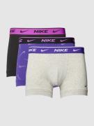 Nike Trunks mit elastischem Logo-Bund im 3er-Pack in Violett, Größe XS