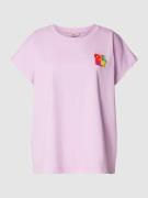 Oilily T-Shirt mit Label-Print Modell 'TOYEN' in Flieder, Größe XS