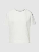 OPUS T-Shirt mit Strukturmuster Modell 'Sellona' in Offwhite, Größe 38