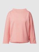 OPUS Sweatshirt mit Allover-Muster Modell 'Gillu' in Koralle, Größe 36