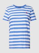 Polo Ralph Lauren T-Shirt mit Streifenmuster in Hellblau, Größe S