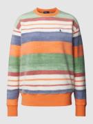 Polo Ralph Lauren Sweatshirt mit Streifenmuster in Sand, Größe XS
