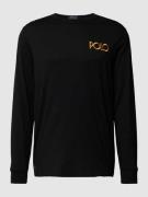 Polo Ralph Lauren Longsleeve mit Logo-Stitching in Black, Größe S
