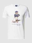 Polo Ralph Lauren T-Shirt mit Label-Print in Weiss, Größe S