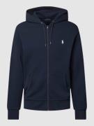 Polo Ralph Lauren Sweatjacke mit Logo-Stitching in Marine, Größe XXL