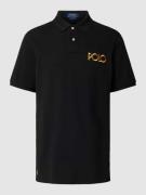 Polo Ralph Lauren Poloshirt mit Label-Stitching in Black, Größe S
