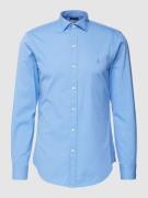 Polo Ralph Lauren Slim Fit Freizeithemd mit Label-Stitching in Blau, G...