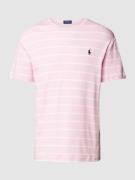 Polo Ralph Lauren T-Shirt mit Streifenmuster in Rosa, Größe S