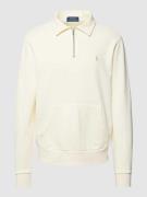 Polo Ralph Lauren Sweatshirt mit Logo-Stitching in Offwhite, Größe S