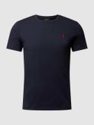 Polo Ralph Lauren Custom Slim Fit T-Shirt mit Logo-Stickerei in Marine...