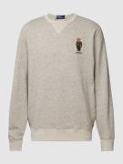 Polo Ralph Lauren Sweatshirt mit Label-Stitching in Hellgrau, Größe XX...
