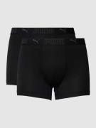 Puma Trunks mit Label-Details im 2er-Pack in Black, Größe L