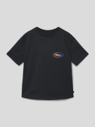 Quiksilver T-Shirt mit Label-Print in Black, Größe 152