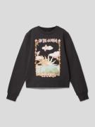 Rip Curl Sweatshirt mit Label-Motiv-Print in Black, Größe 140