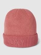 Roxy Beanie mit Label-Stitching Modell 'FREJA' in Rosa Melange, Größe ...