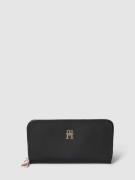 Tommy Hilfiger Portemonnaie mit Label-Applikation Modell 'POPPY' in Bl...