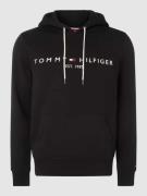 Tommy Hilfiger Hoodie mit Logo-Stickerei in Black, Größe S