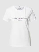Tommy Hilfiger T-Shirt aus Baumwolle in Weiss, Größe S