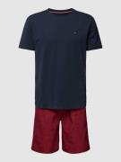Tommy Hilfiger Pyjama mit Label-Stitching in Marine, Größe S