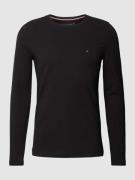 Tommy Hilfiger Extra Slim Fit T-Shirt mit Label-Detail in Black, Größe...
