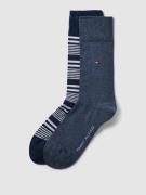 Tommy Hilfiger Socken mit Label-Print im 2er-Pack in Marine, Größe 39/...