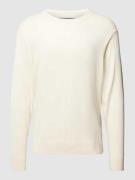 Tommy Hilfiger Strickpullover mit Rundhalsausschnitt in Offwhite, Größ...