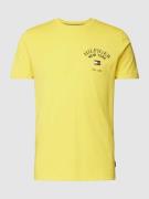 Tommy Hilfiger T-Shirt mit Label-Print in Gelb, Größe L