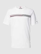 Tommy Hilfiger T-Shirt mit Label-Print in Weiss, Größe M