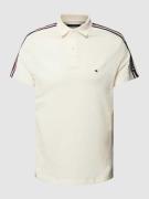 Tommy Hilfiger Regular Fit Poloshirt mit Kontraststreifen in Beige, Gr...