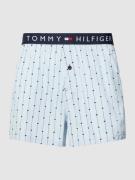 Tommy Hilfiger Boxershorts mit Allover-Muster in Hellblau, Größe M