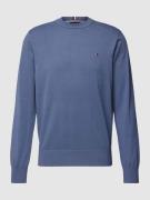 Tommy Hilfiger Pullover mit Label-Stitching Modell 'Crew Neck Sweater'...