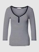 Tommy Hilfiger Longsleeve mit Streifenmuster in Dunkelblau, Größe S