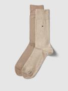 Tommy Hilfiger Socken mit Logo-Print im 2er-Pack in Beige, Größe 39/42