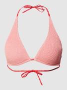 TOMMY HILFIGER Bikini-Oberteil mit Strukturmuster in Neon Pink, Größe ...